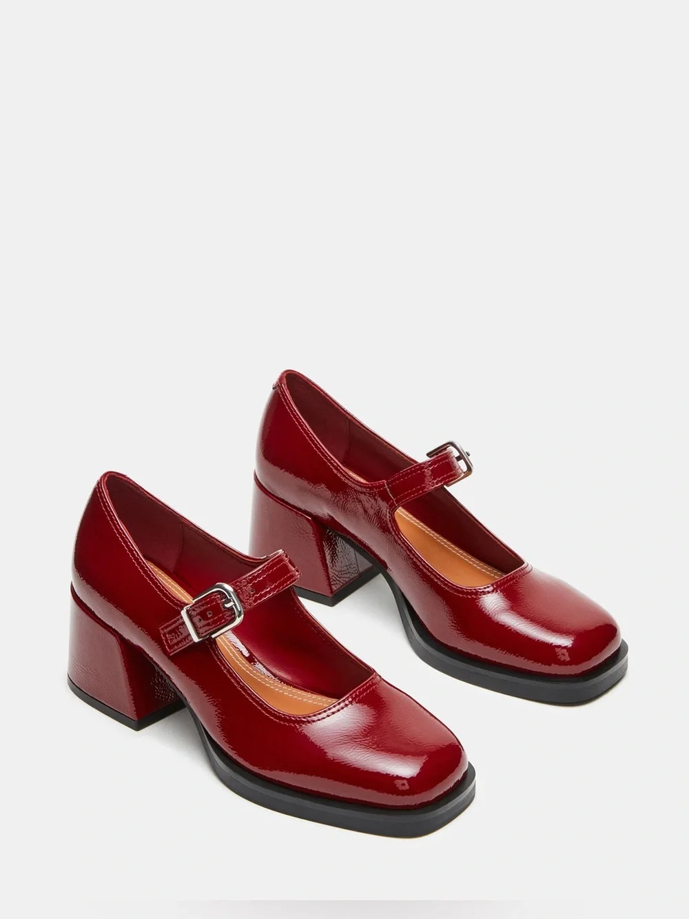 Steve Madden Lisbon Red Patent Mary Jane Heels